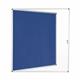 Bi-Office Enclore Display Case; Blue Felt Surface; Lockable Acrylic Door; Aluminium Frame; 1160x1288mm - 20x A4