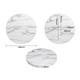 Bolero Pre-drilled Round Table Top Marble Effect 600mm