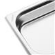 Vogue Stainless Steel Gastronorm 2/4 Tray 40mm