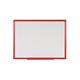Bi-Office Maya Non-Magnetic Gridded Whiteboard; Dry Erase Surface; Red Plastic Frame; 2400x1200mm