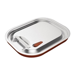 Vogue Stainless Steel and Silicone Sealable 1/2 Gastronorm Lid