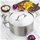Vogue Stainless Steel Saucepan Lid 28cm