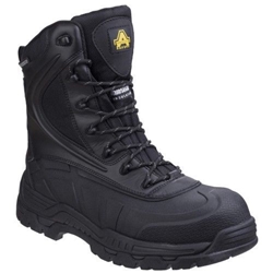Amblers Safety AS440 Skomer SBH P E A FO WRU CI HRO SRC High Leg Safety Boot Black [Size UK 4/ EU 37]
