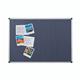 Bi-Office Maya Felt Notice Board; Blue Felt Surface; Aluminium Frame; 1500x1200mm