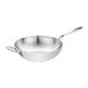 Vogue Tri Wall Wok Flat Base 300mm