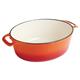 Vogue Orange Oval Casserole Dish 5Ltr