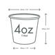 Vegware Green Tree White Hot Cups 4oz 62-Series (1000 pack)