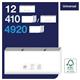 Tork PeakServe Continuous 1-Ply Hand Towels White (12x 410 Pack)