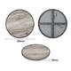 Bolero Fibre Glass Round Table Top Wood Effect 580mm