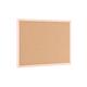 Bi-Office Pastel Cork Notice Board; 60x40cm; Cork Surface; Pastel Salmon-Lined MDF Frame
