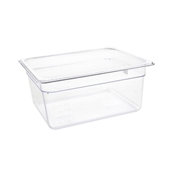 Vogue Polycarbonate 1/2 Gastronorm Container 150mm Clear
