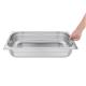 Vogue Stainless Steel 1/1 Gastronorm Tray With Handles 100mm