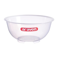 Araven Polypropylene Mixing Bowl Transparent 2.5Ltr