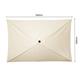 Bolero Seville Square Parasol 2x3m Cream