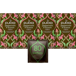 Pukka Tea Peppermint & Licorice Envelopes 20's - PACK (4)