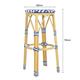 Bolero Parisian Style PE Rattan Bar Stools Blue (2 Pack)