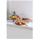 Olympia Round Tray Acacia Wood with Metal Handles 440x405x100mm