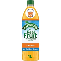 Robinsons (No Added Sugar) Orange 1litre - PACK (12)
