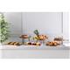 Olympia Round Tray Acacia Wood with Metal Handles 440x405x100mm