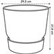 Elho Greenville Round INDOOR Pot & Base GREEN 30cm - PACK (5)