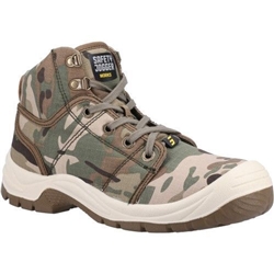 Safety Jogger Desert S1P SRC Safety Boots Camoflauge [Size UK 10.5/ EU 45]