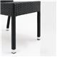 Bolero PE Wicker Side Chairs Charcoal (Pack of 4)