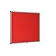 Bi-Office Enclore Fire Retardant Display Case; Red Fabric Surface; Lockable Acrylic Door; Top Hinged; Aluminium Frame; 924x653mm - 8x A4