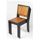 Bolero Steel & Acacia Side Chairs (Pack of 4)