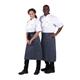 Whites Bistro Apron Blue/White Butchers Stripe 900x800mm