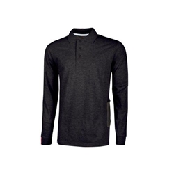 U Power Live Pique Shirt Carbon Black Medium