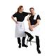 Whites Bistro Apron Polycotton White with Pocket 1000x700mm