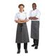 Whites Bistro Apron Black/White Butchers Stripe 900x800mm