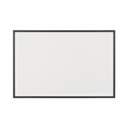 Bi-Office Non-Magnetic Whiteboard; 90x60cm; Dry-Wipe Surface; Black MDF Frame