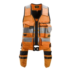 Snickers 4230 Allroundwork High Visibility Tool Vest Class 1 Orange/Black XL
