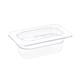 Vogue Polycarbonate 1/9 Gastronorm Container 65mm Clear