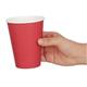 Fiesta Recyclable Single Wall Takeaway Coffee Cups Red 340ml / 12oz (50 Pack)