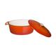 Vogue Orange Oval Casserole Dish 6Ltr