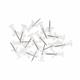 Bi-Office Push Pins; Clear/Transparent; Pack of 25