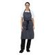 Whites Butchers Stripe Bib Apron Blue/White