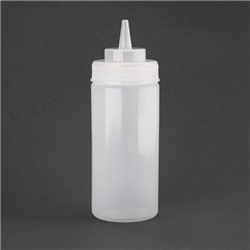Vogue Clear Wide Neck Squeeze Sauce Bottle 16oz