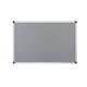 Bi-Office Fire Retardant Notice Board; Grey Felt Surface; Aluminium Frame; 2400x1200mm