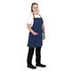 Southside Short Length Bib Apron Denim Blue with Tan Ties