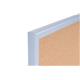 Bi-Office Pastel Cork Notice Board; 60x40cm; Cork Surface; Pastel Blue-Lined MDF Frame