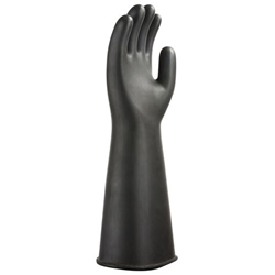 Portwest Heavyweight Latex Rubber Gauntlet L Blk (Pack of 12)