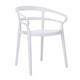Bolero Mateo Café Chairs White (2 Pack)