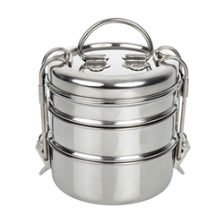 Utopia 3 Tier Tiffin Tin 115mm (6 Pack)