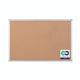 Bi-Office Earth Maya Cork Notice Board; Aluminium Frame; 1800x1200mm