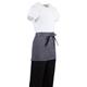 Whites Short Bistro Apron Charcoal