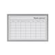 Bi-Office Weekly Planner; Magnetic Surface; Grey Lined MDF Frame; 60x40cm