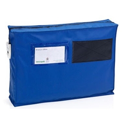 Versapak Small Gusset Mailing Pouch 355x250x75mm BLUE (ZG1)